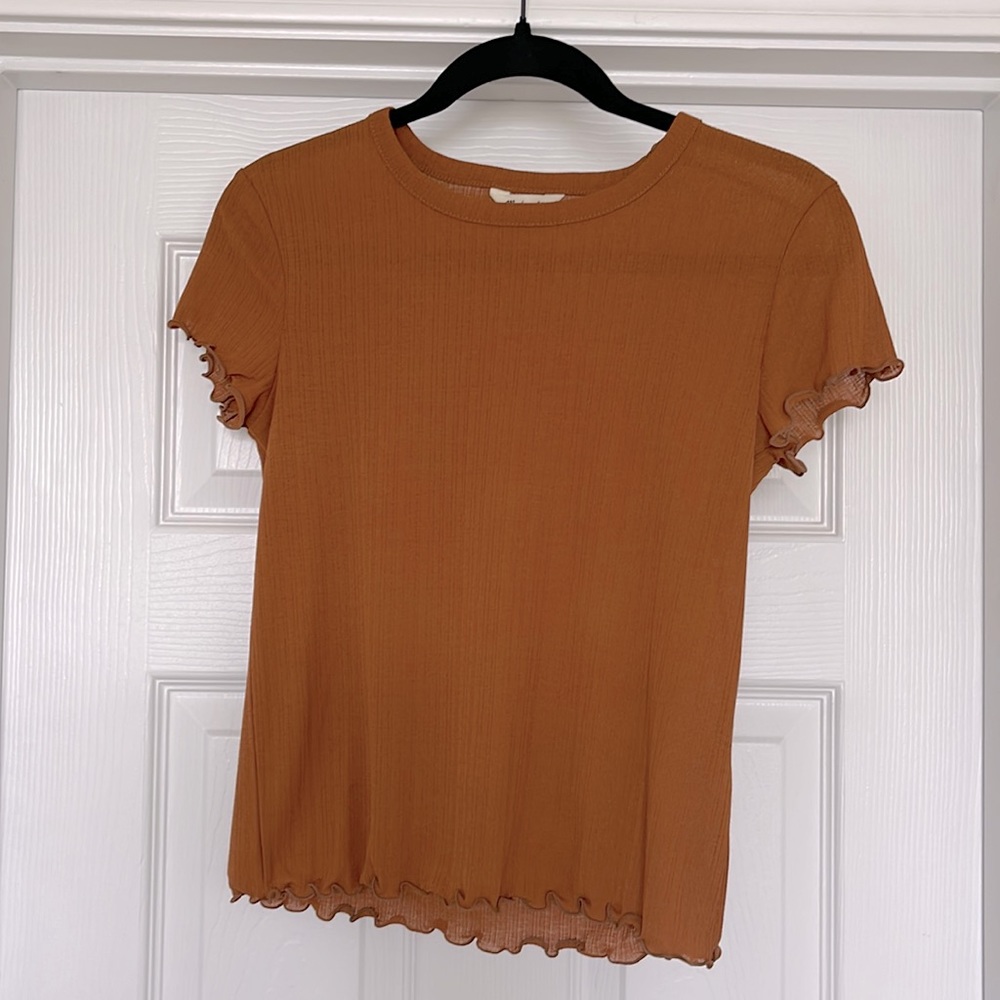 Madewell burnt orange tee